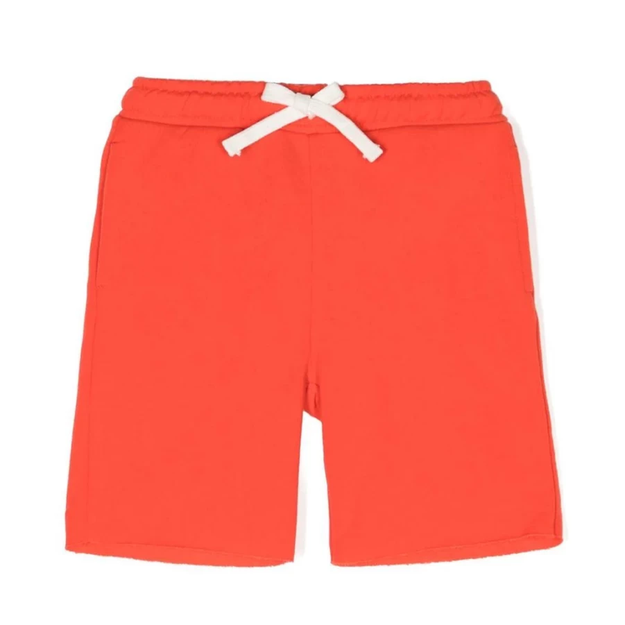 "KIDS21 Red Drawstring Athletic Track Shorts for Kids"