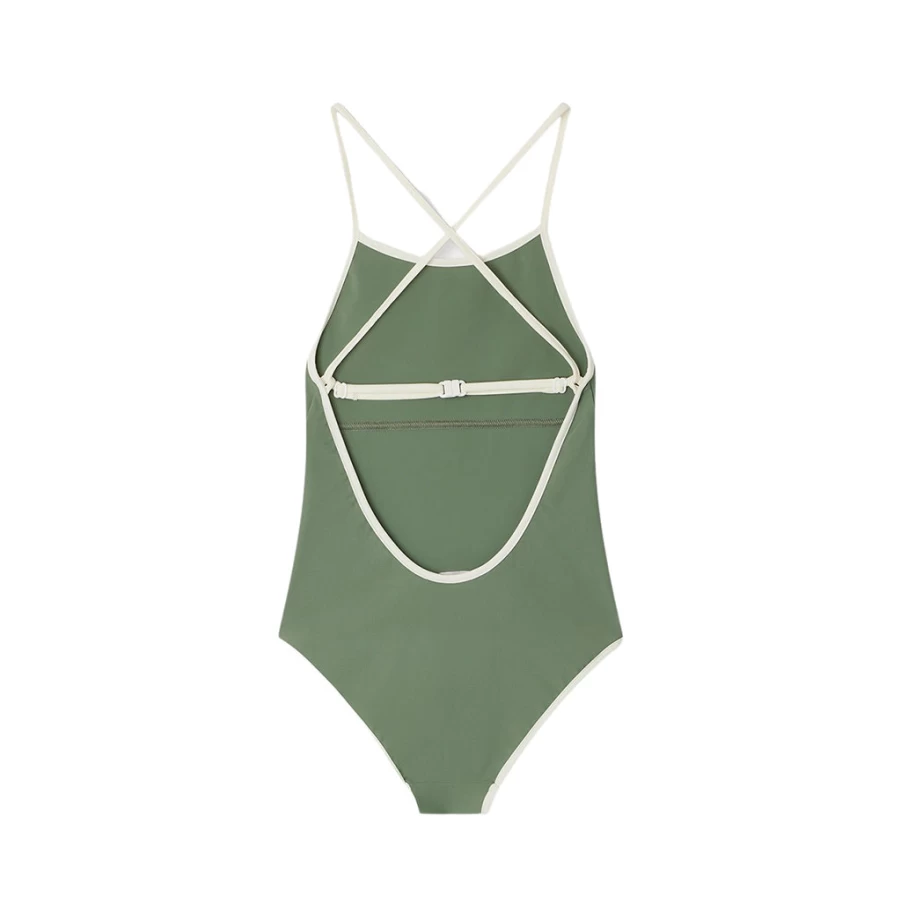 KIDS21 Green One-Piece Swimwear for Kids - Comfortable & Stylish Bathing Suit