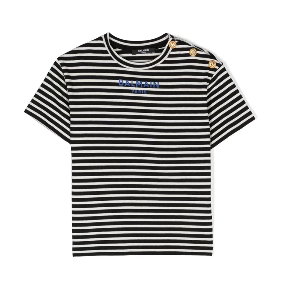 "KIDS21 Black Stripe T-Shirt for Kids - Stylish Cotton Tee"