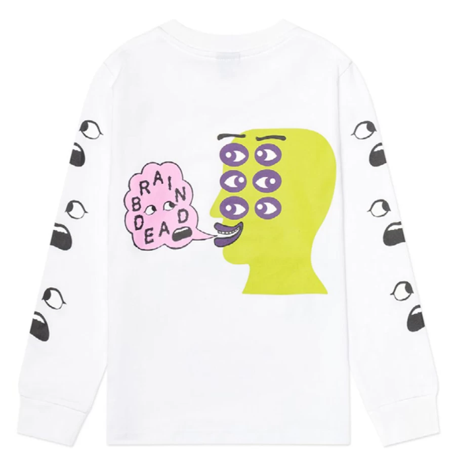 "KIDS21 White Snails & Snot Themed Long Sleeve Shirt for Kids"