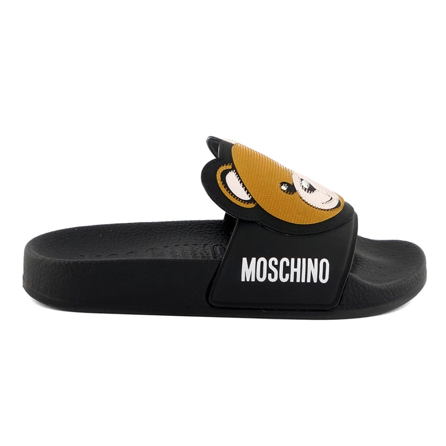 KIDS21 Black Toy Bear Slides for Kids - Soft & Comfortable Children's Slippers