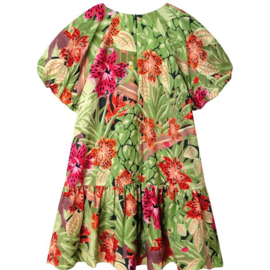 KIDS21 Multi-Colored Floral Print Flared Dress - Stylish Greenhouse Design for Women
