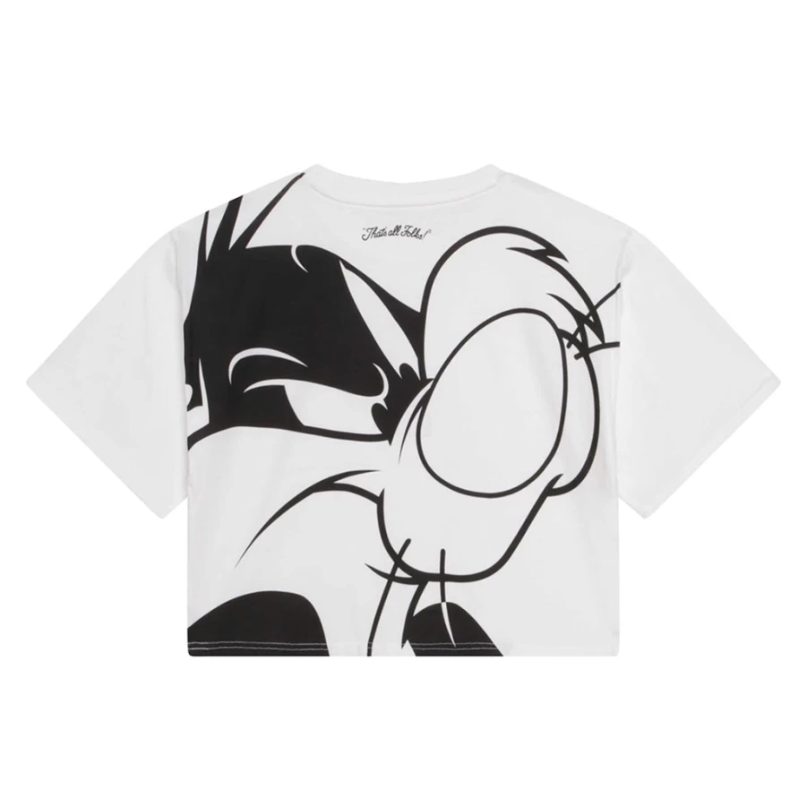 Kids21 Looney Tunes X DKNY White Short Sleeve T-Shirt for Kids Cartoon Graphic Tee