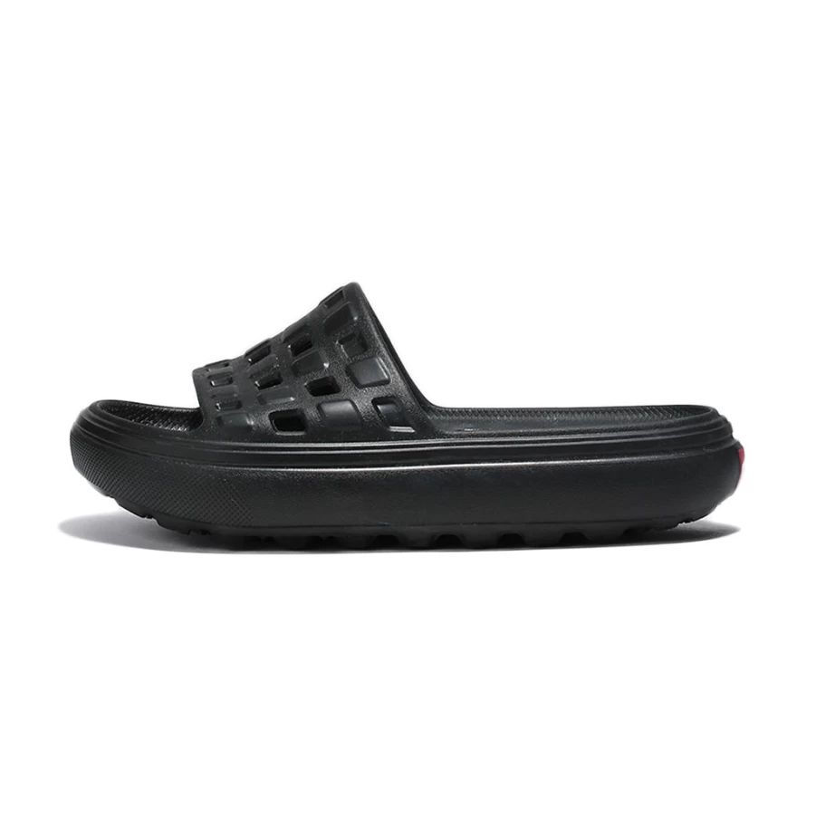 KIDS21 VR3Cush Slide-On Sandals for Kids - Comfortable Black Outdoor Slippers