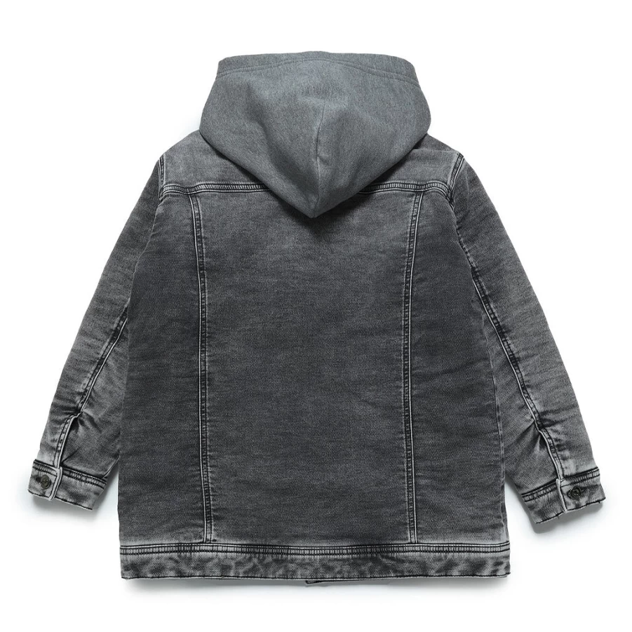 KIDS21 Grey Denim Jacket for Kids - Stylish & Comfortable Outerwear