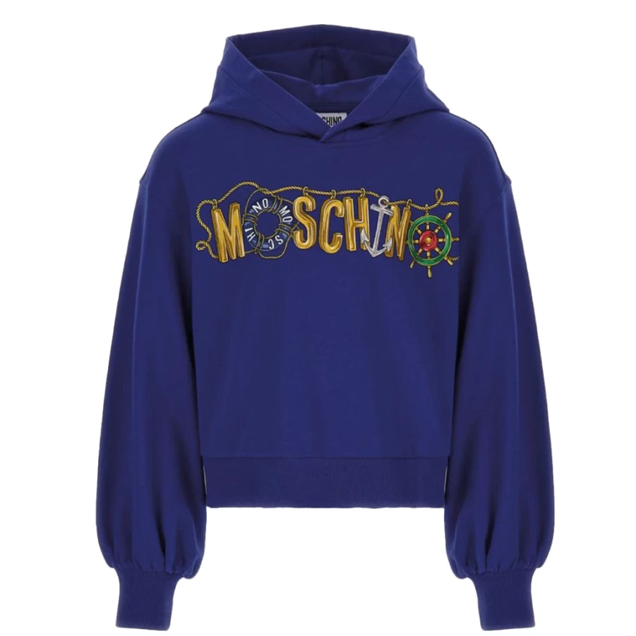 KIDS21 Blue Logo Hooded Sweatshirt for Kids - Comfortable Pullover Fleece Hoodie