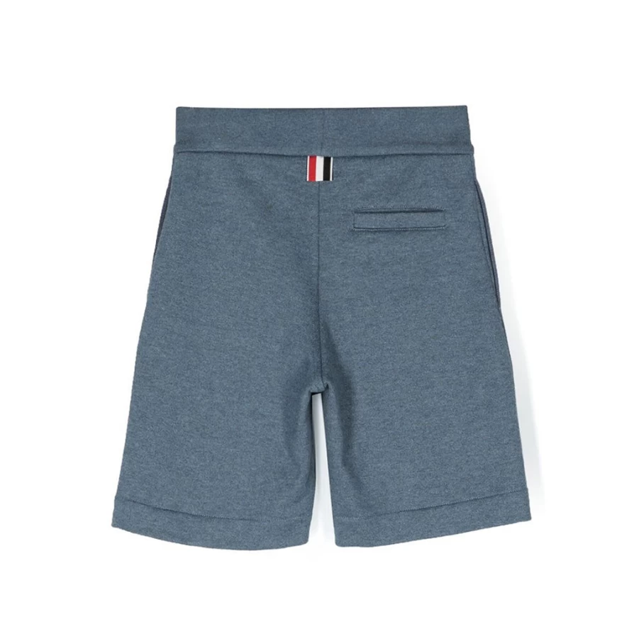 KIDS21 Navy Embroidered Patch Sweat Shorts for Kids - Comfortable Cotton Athletic Shorts