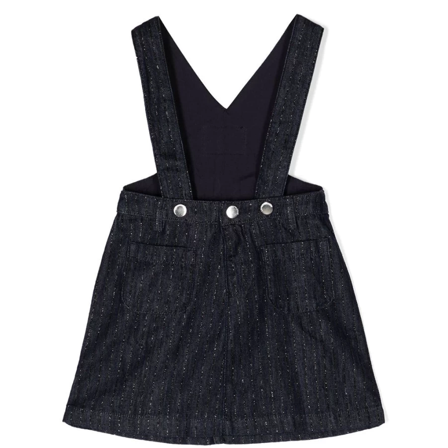 "KIDS21 Blue Denim Dungaree Dress for Kids – Stylish and Comfortable"