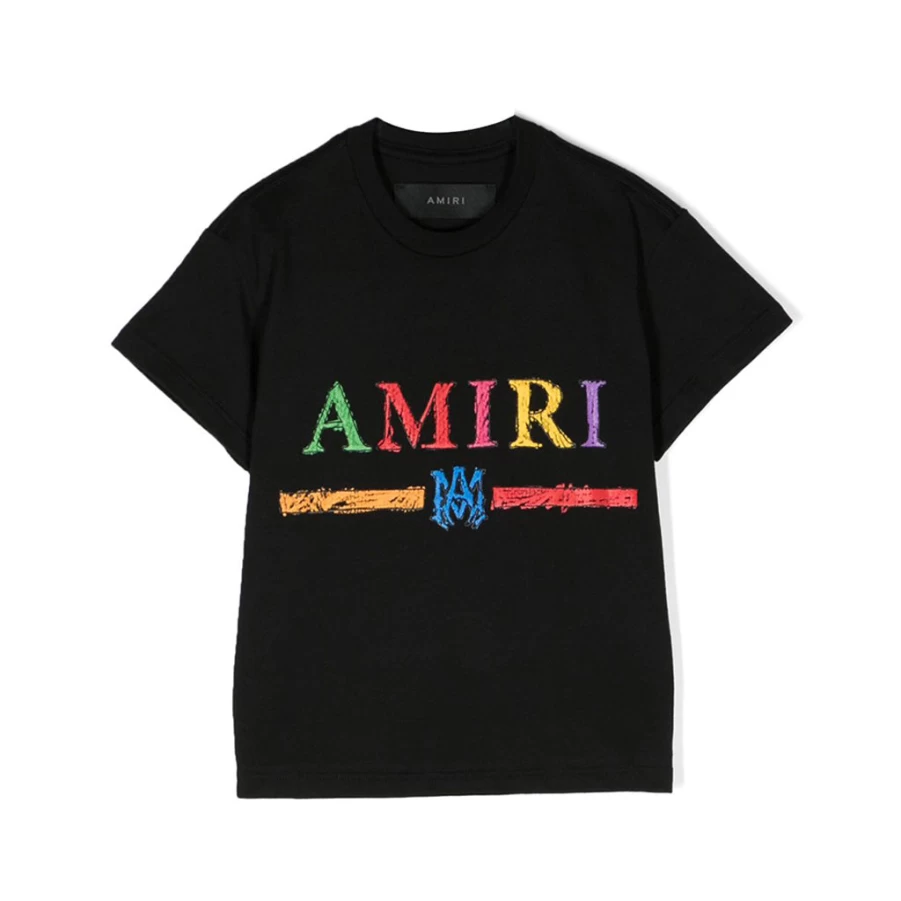 KIDS21 Black Crayon Sketch Graphic Tee for Kids - Stylish Ma Bar Design Cotton T-Shirt