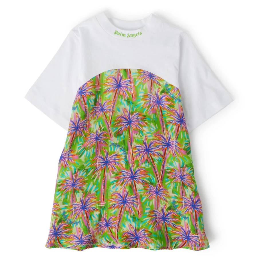 "KIDS21 Green T-Shirt Dress for Kids - Comfortable & Stylish Casual Wear"