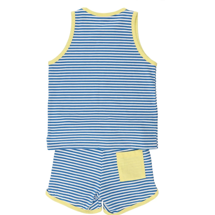 "KIDS21 Blue Tank Top and Shorts Set for Kids"