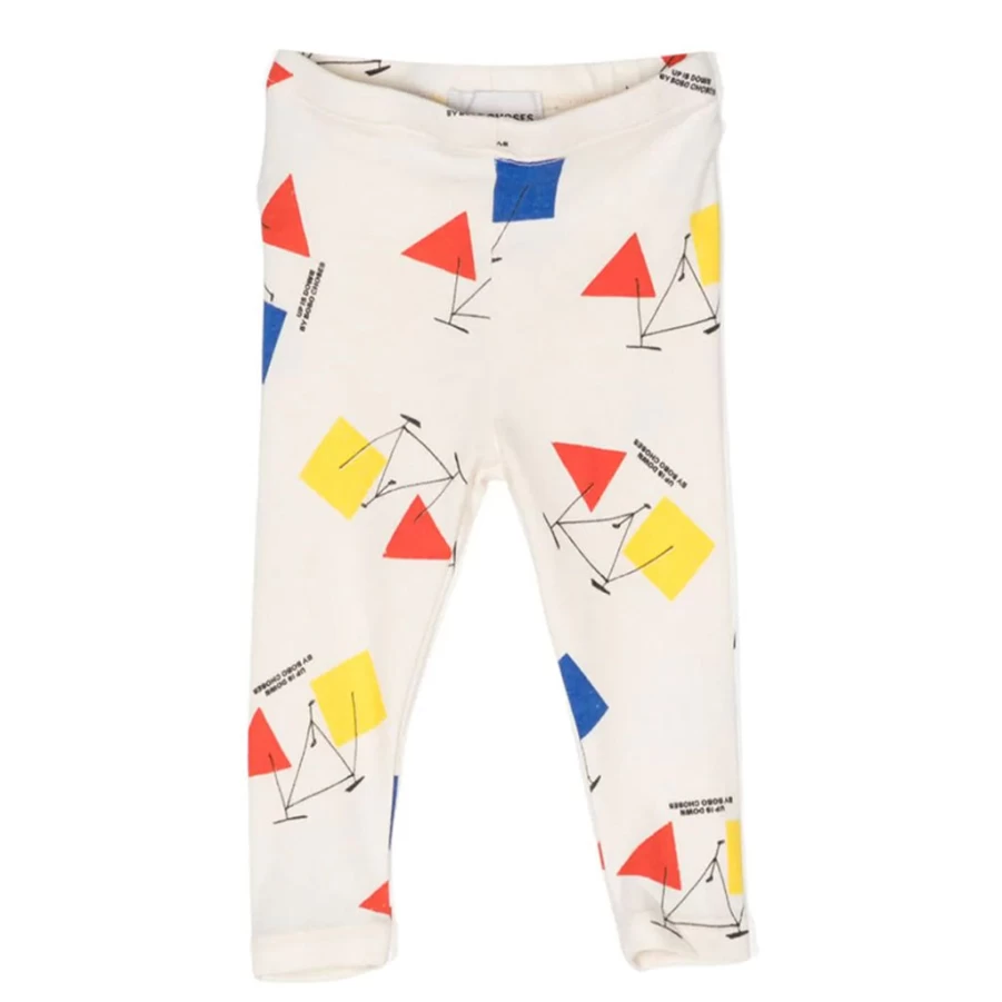 KIDS21 Multi-Colored Crazy Bicy All Over Print Leggings for Kids