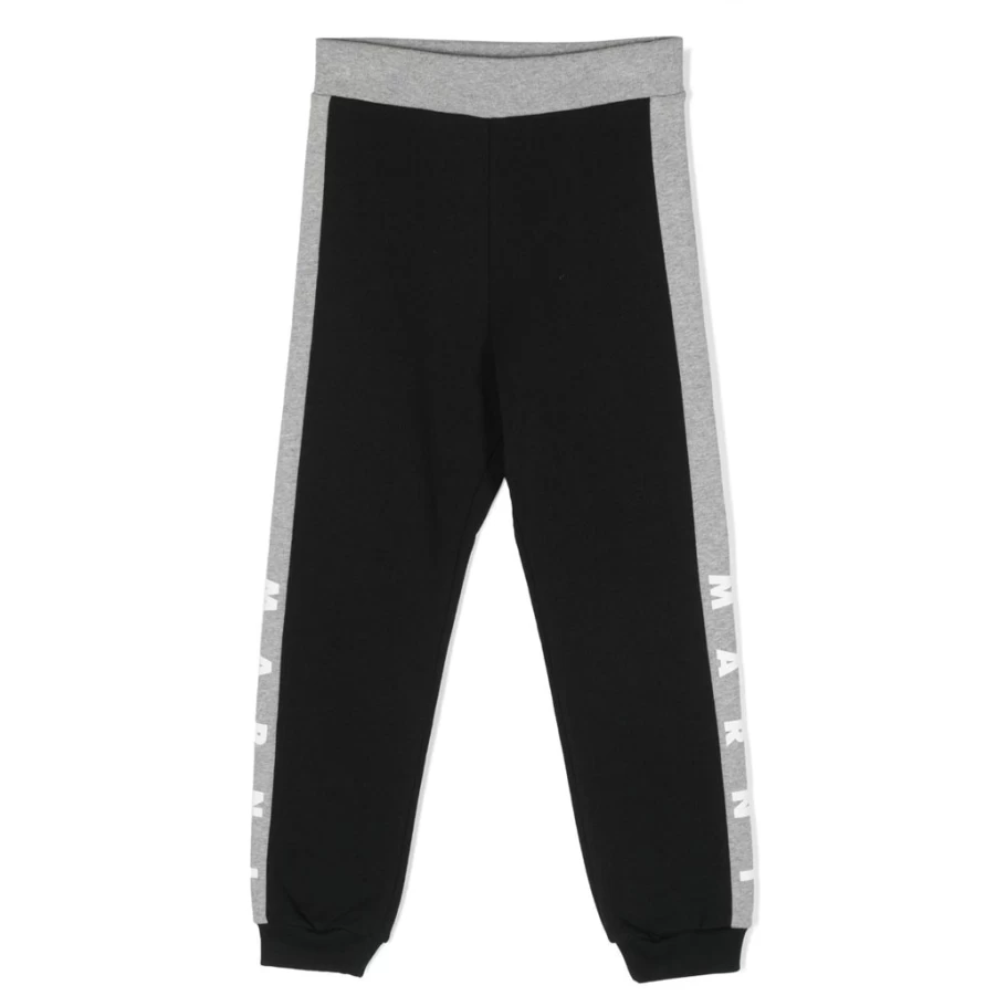 KIDS21 Black Logo Sweatpants for Kids - Comfortable Casual Joggers