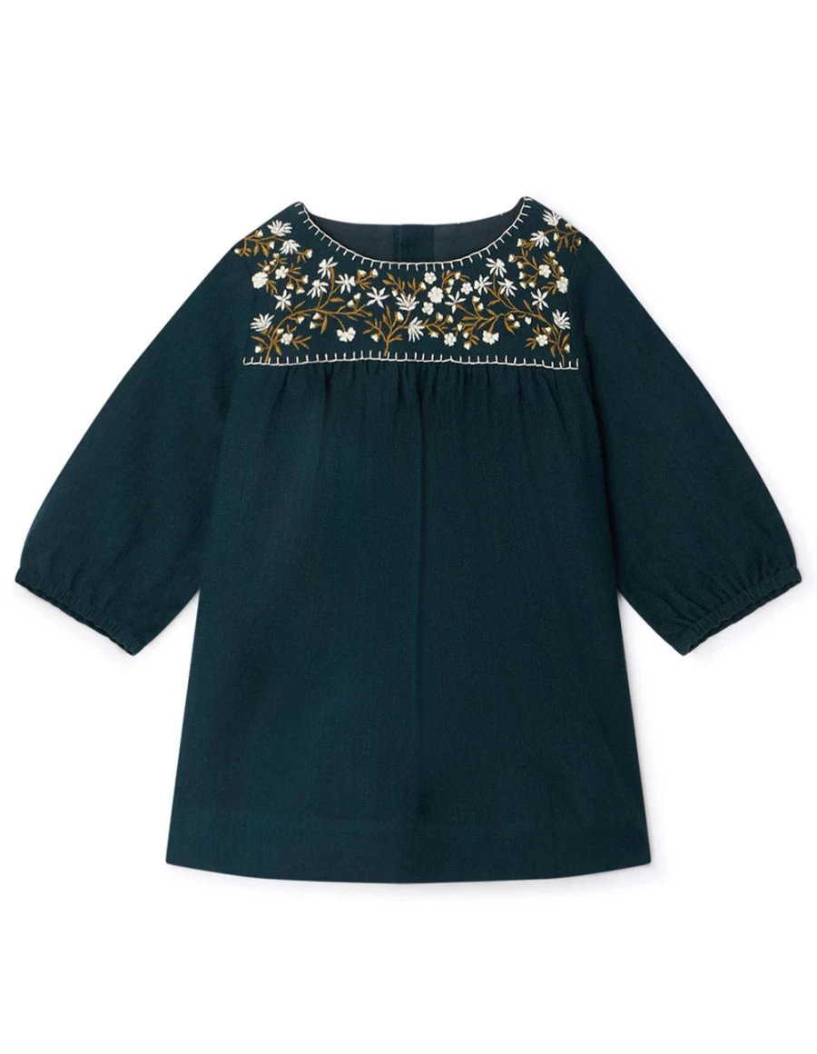 KIDS21 Grey Dipiki Dress for Kids - Stylish and Comfortable Girls' Dress