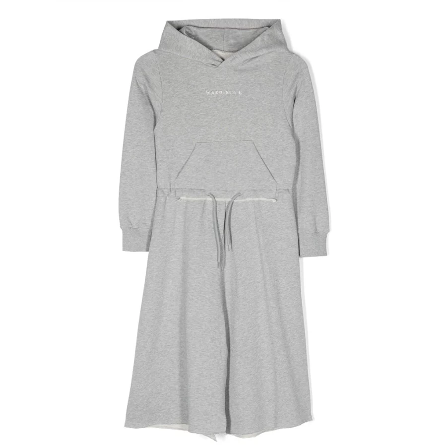 KIDS21 Grey Hooded Dress for Kids - Soft & Stylish Pullover Dress
