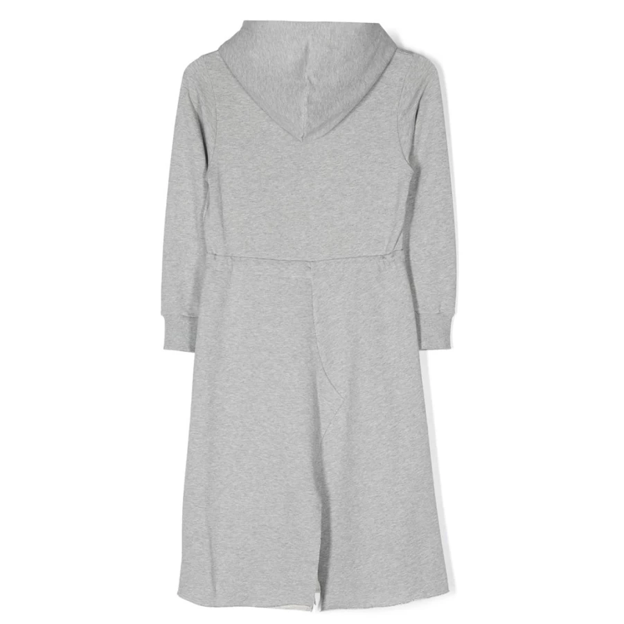 KIDS21 Grey Hooded Dress for Kids - Soft & Stylish Pullover Dress