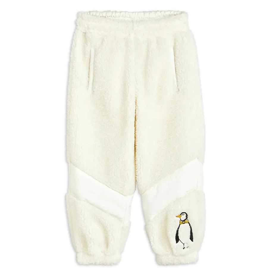 KIDS21 White Penguin Stripe Trousers for Kids - Stylish Comfortable Boys Girls Pants
