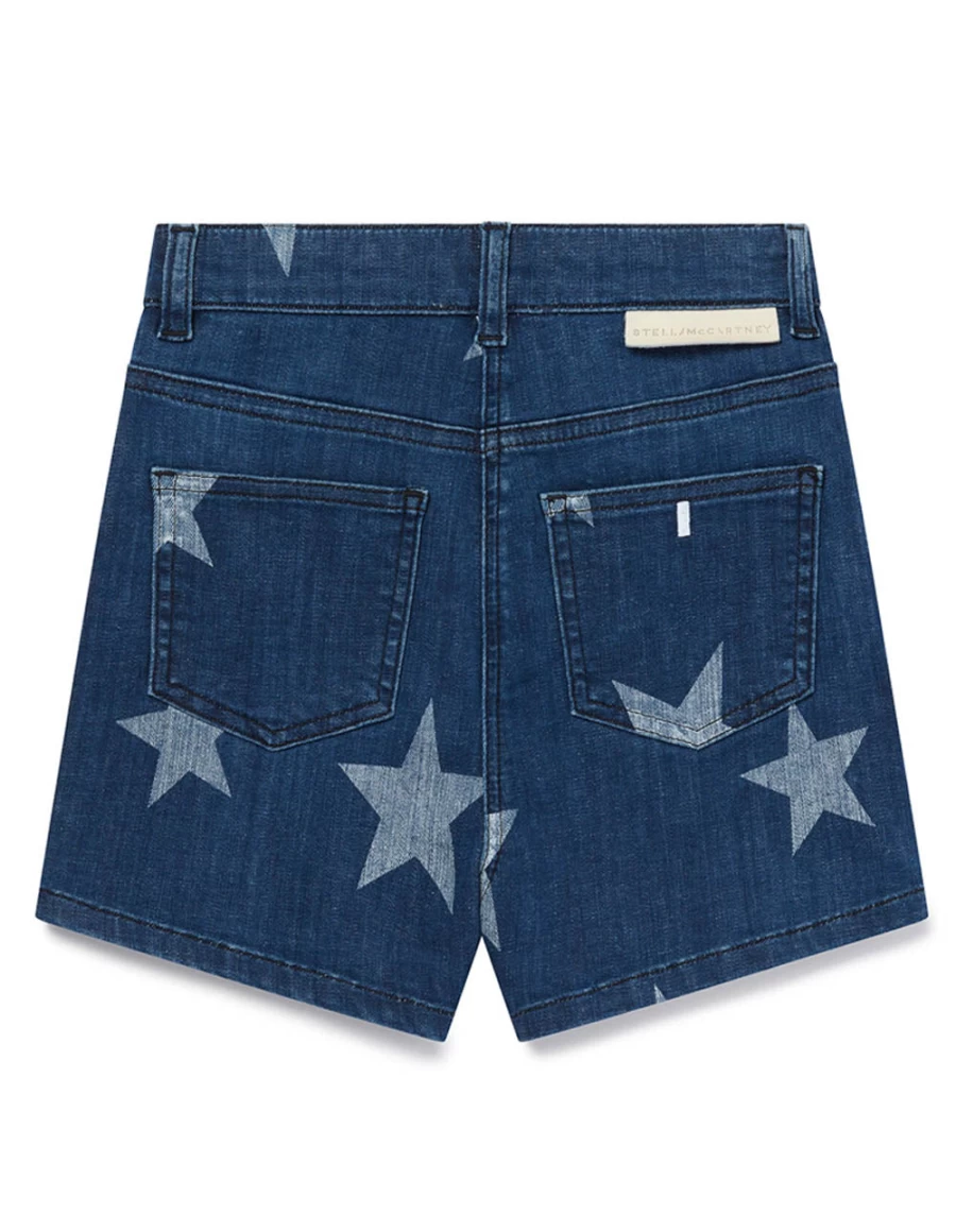 KIDS21 Multi-Colored Bleached Stars Denim Shorts for Kids