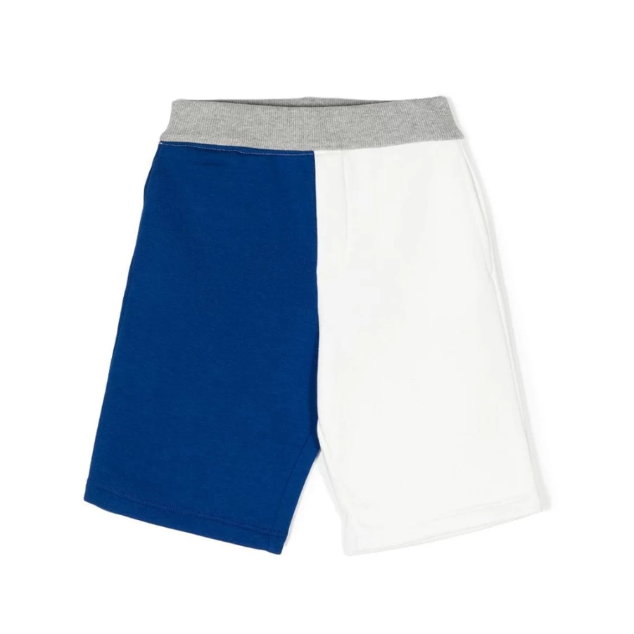 "KIDS21 Blue Colour Block Shorts for Kids - Stylish & Comfortable"