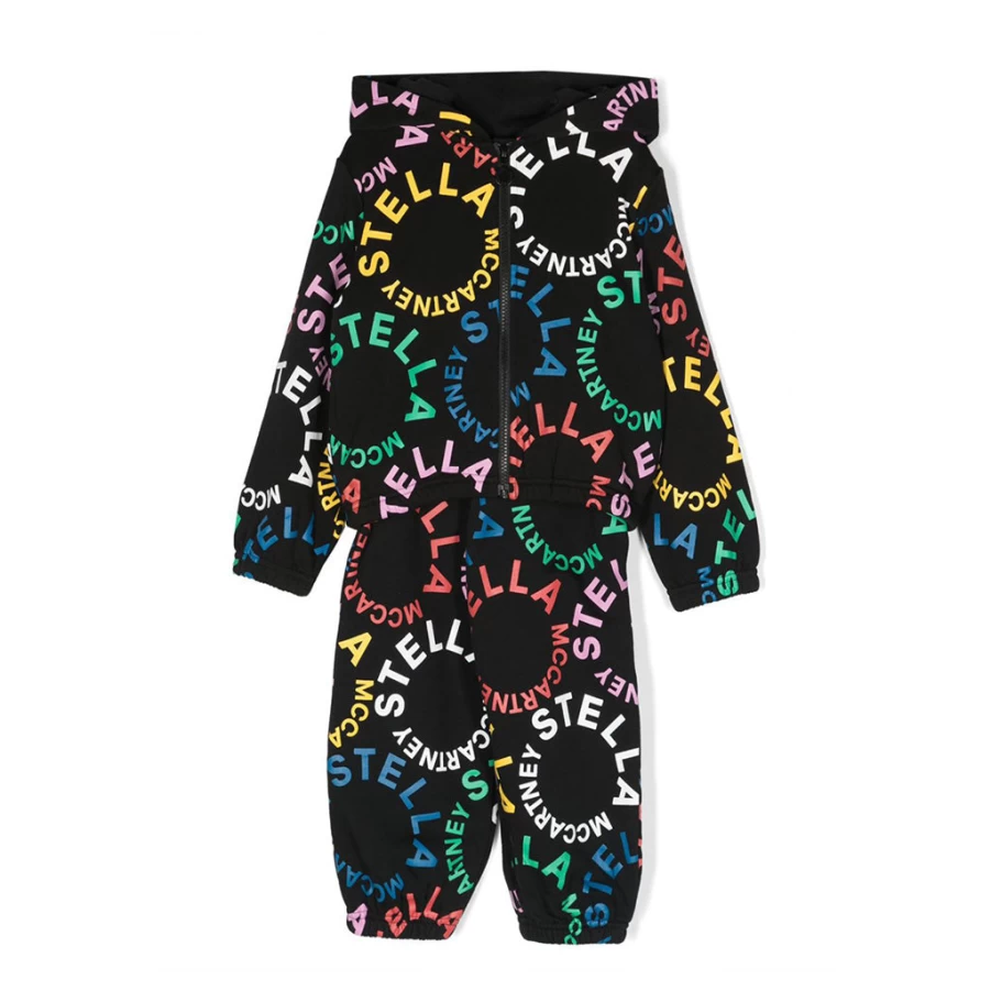 KIDS21 Multi-Colored Graphic Logo Fleece Tracksuit for Kids - Comfortable & Stylish