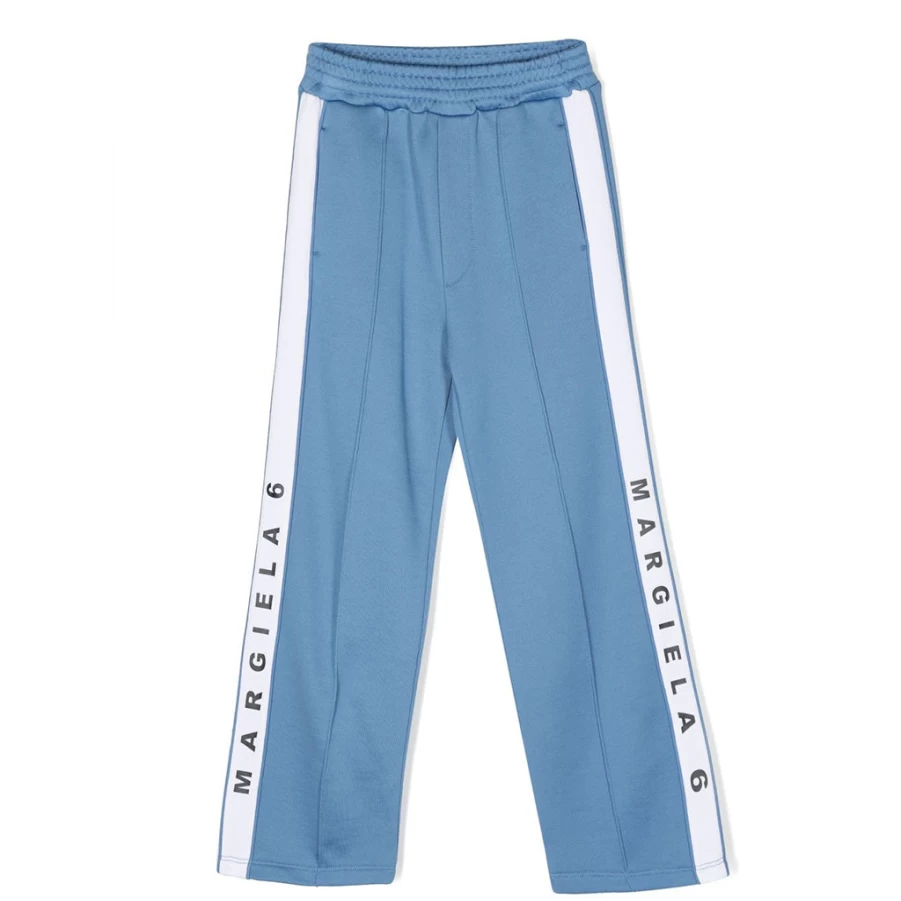 KIDS21 Blue Logo Technical Fabric Sweatpants for Comfort & Style