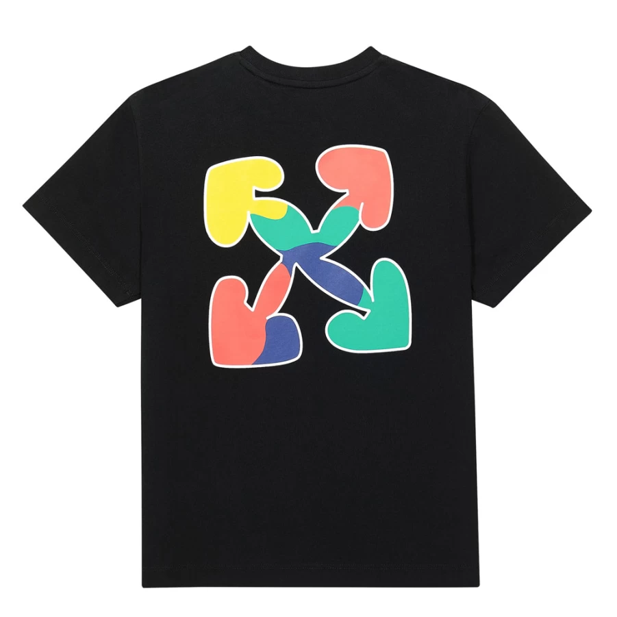 KIDS21 Black Arrow Graphic Chunky Font T-Shirt for Kids