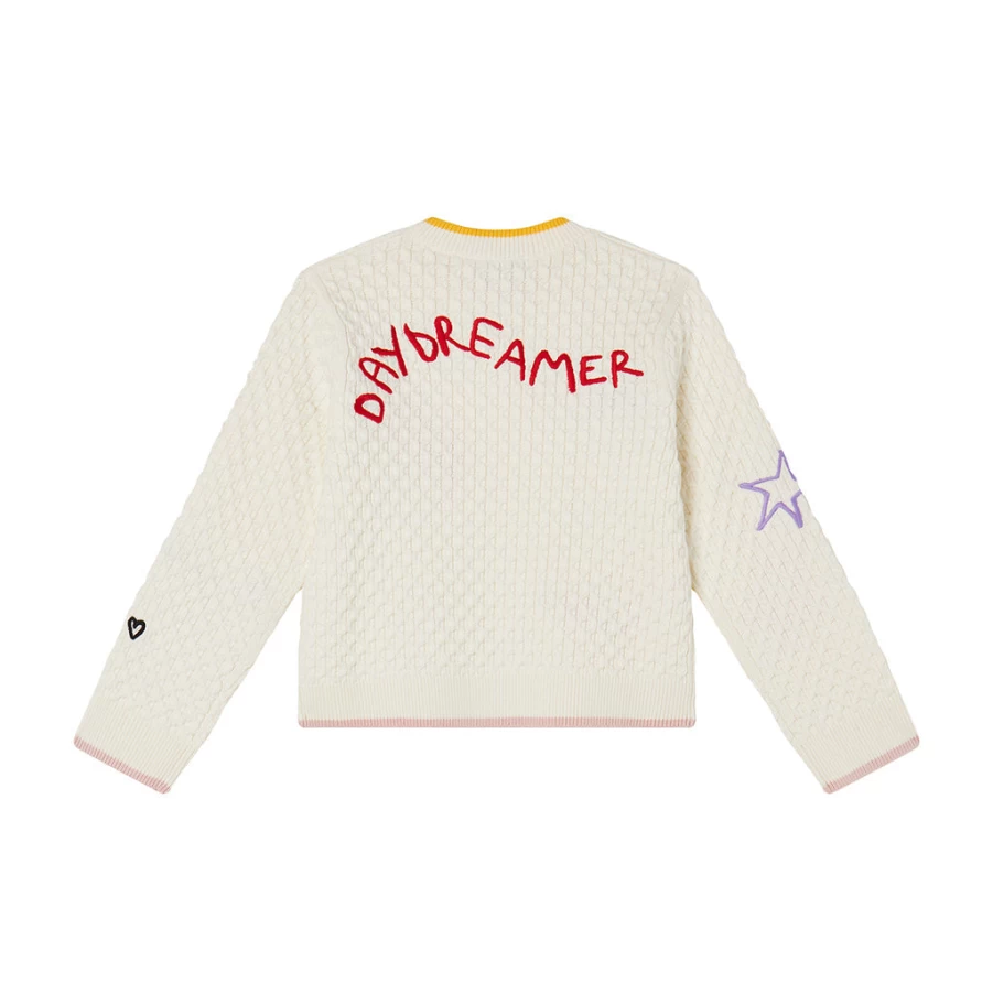 KIDS21 Ivory Stella Magic Knit Jumper for Kids - Soft & Cozy Winter Sweater