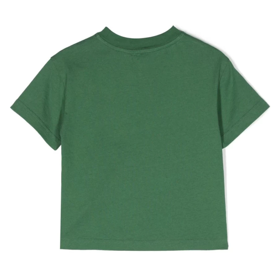 Kids21 Green Bear Graphic Short Sleeve T-Shirt for Boys & Girls - Soft Cotton Casual Tee