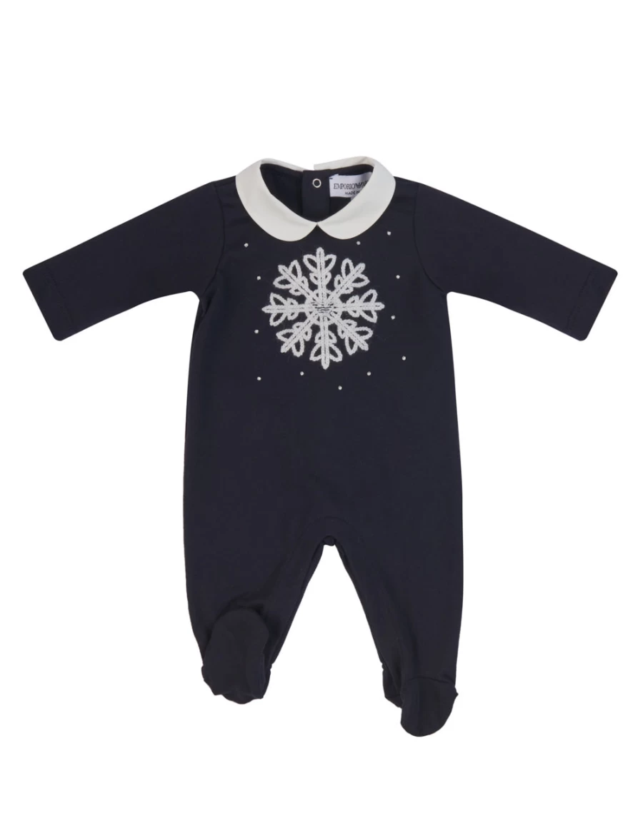 KIDS21 Navy Baby Romper Suit - Soft Cotton One-Piece Outfit for Infants & Toddlers