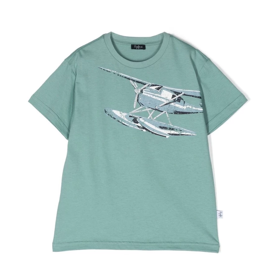 "KIDS21 Green Graphic T-Shirt for Kids - Stylish & Comfortable Cotton Tee"