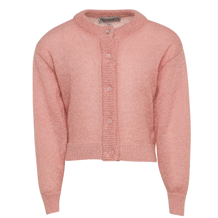 "KIDS21 Pink Wool Blend Cardigan for Kids - Soft & Cozy Sweater"