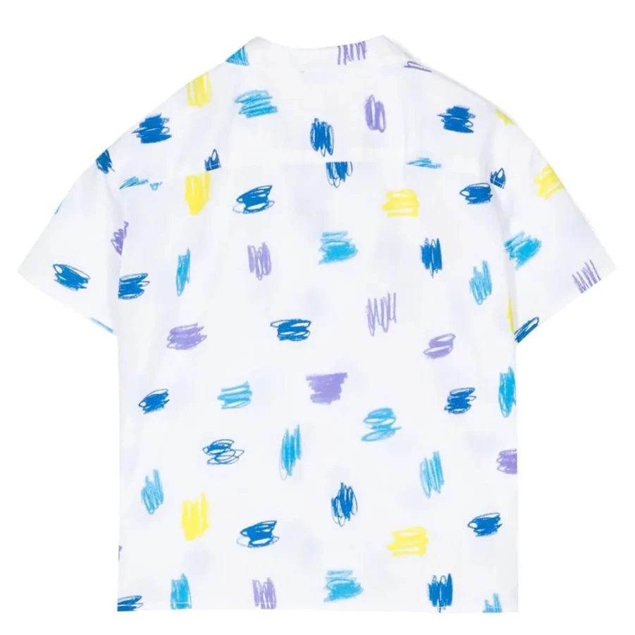 KIDS21 Multi-Colored Scribble Print Short Sleeve Shirt for Kids