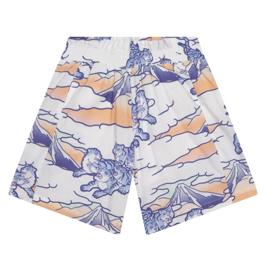 KIDS21 Multi-Colored Rainbow Allover Print Shorts for Kids - Vibrant & Fun Design