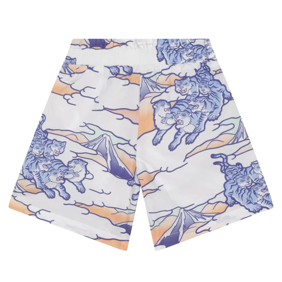 KIDS21 Multi-Colored Rainbow Allover Print Shorts for Kids - Vibrant & Fun Design