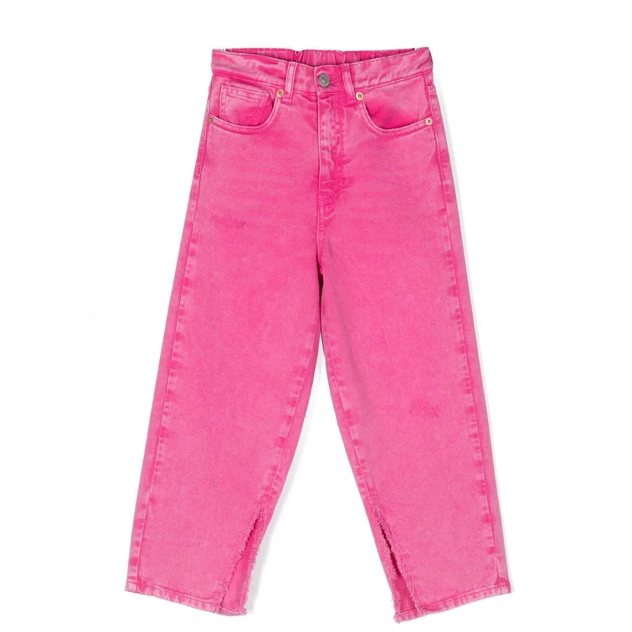 KIDS21 Fuchsia High-Waisted Five Pockets Jeans for Kids - Stylish & Comfortable Denim