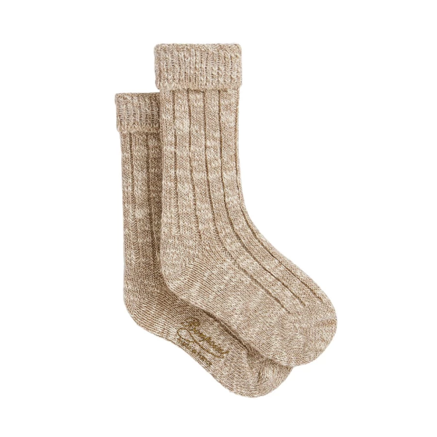 KIDS21 Bethine Socks for Kids - Soft Comfortable Beige Ankle Socks for Boys and Girls