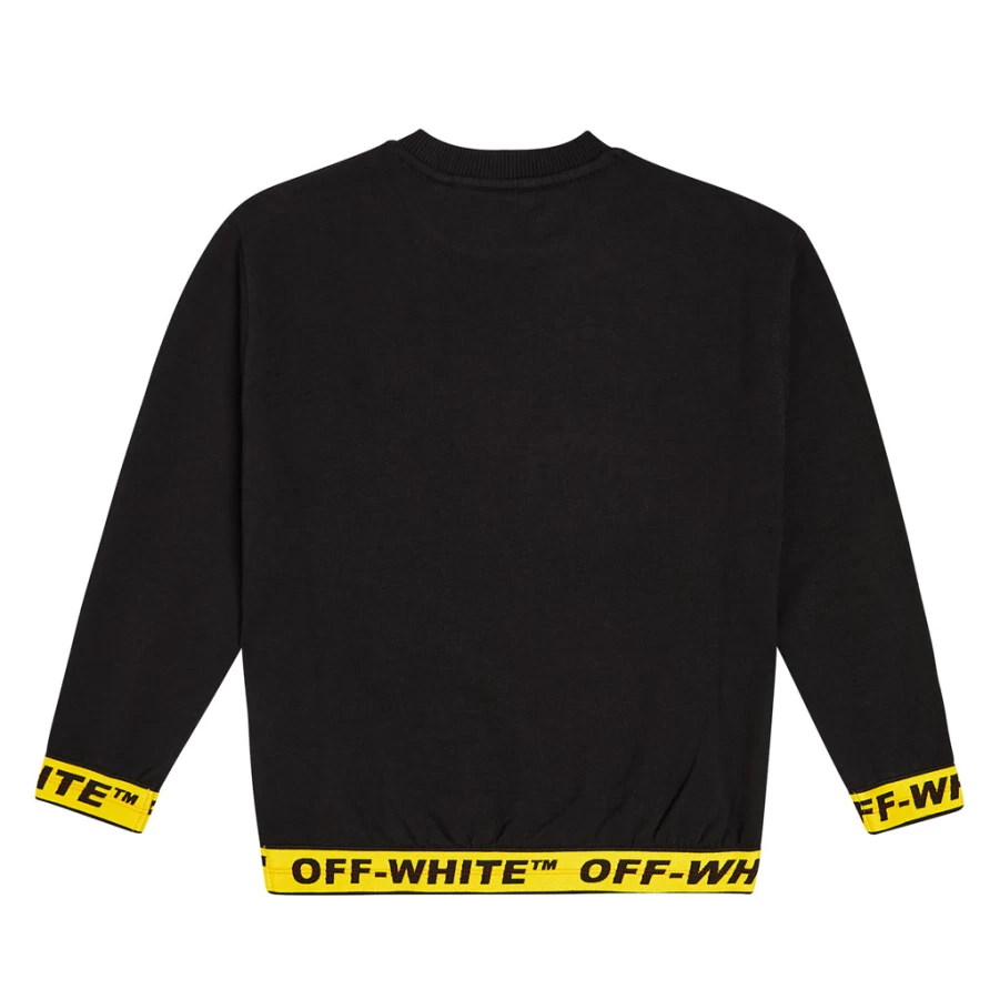 KIDS21 Black Industrial Logo Band Crew Neck T-Shirt for Men and Women