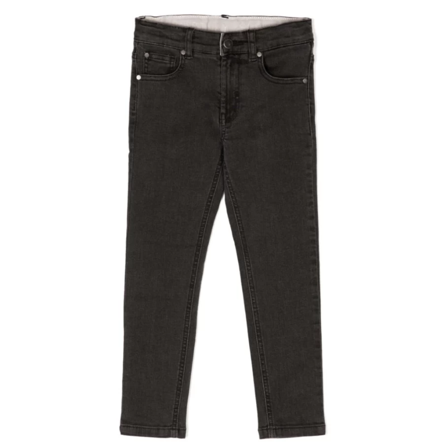 "KIDS21 Black Denim Trousers for Kids - Stylish & Comfortable Jeans"