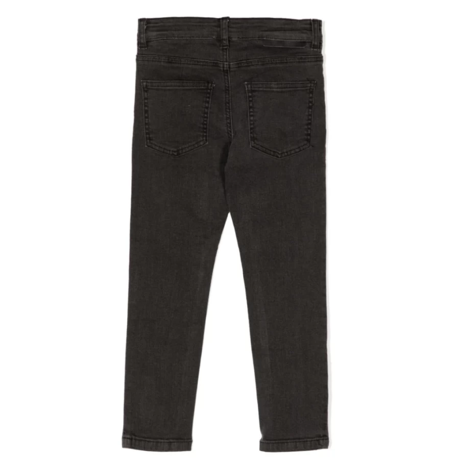 "KIDS21 Black Denim Trousers for Kids - Stylish & Comfortable Jeans"