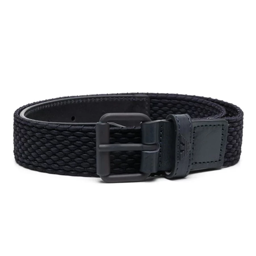 KIDS21 Navy Twisted Buckle Belt for Kids - Adjustable Strap with Metal Buckle