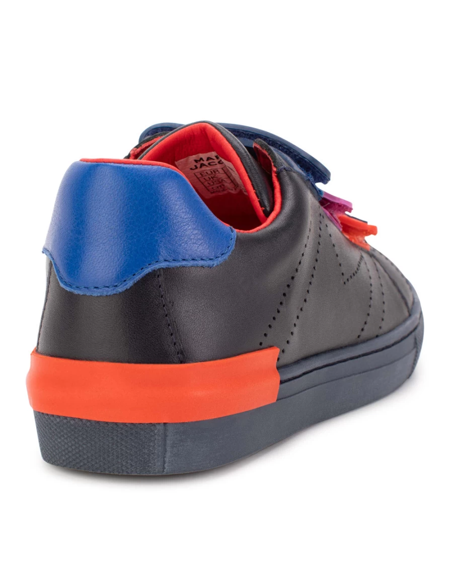 "Navy Blue KIDS21 Velcro Sneakers for Kids – Multicolor Comfortable Training Shoes"