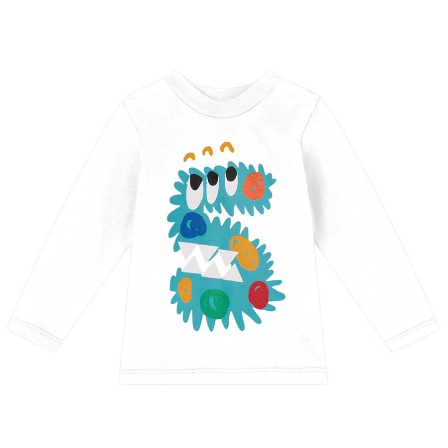 "KIDS21 Multi-Colored Monsters Graphic T-Shirt for Kids - Fun & Colorful Design"