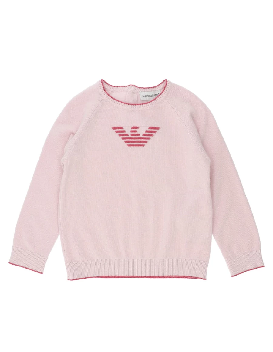 "KIDS21 Pink Logo Sweater for Kids - Stylish & Comfortable"