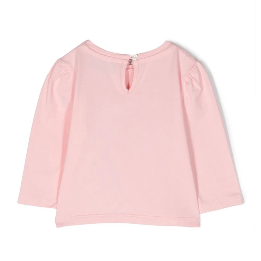 KIDS21 Pink Bear Heart Graphic T-Shirt for Kids - Cute Cartoon Animal Tee