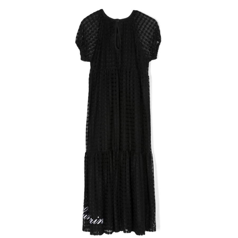 KIDS21 Black Macrame Dress for Kids - Handmade Boho Chic Dress