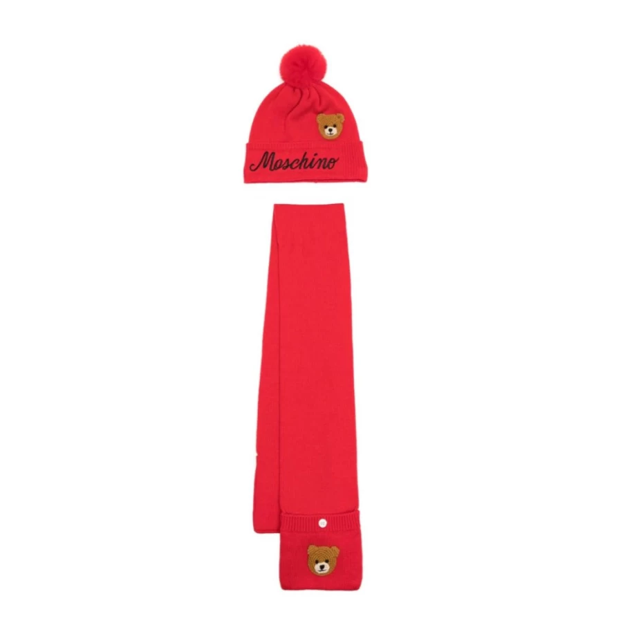 KIDS21 Red Winter Hat & Scarf Gift Set for Kids - Warm Knitted Accessories