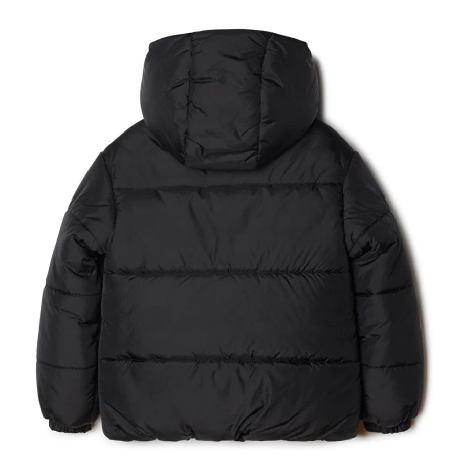 KIDS21 Black Bookish Diagonal Quilted Short Puffer Jacket for Kids