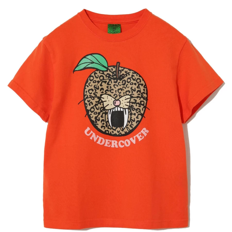 "KIDS21 Red Apple Cat Graphic T-Shirt for Kids - Cute Animal Print Tee"
