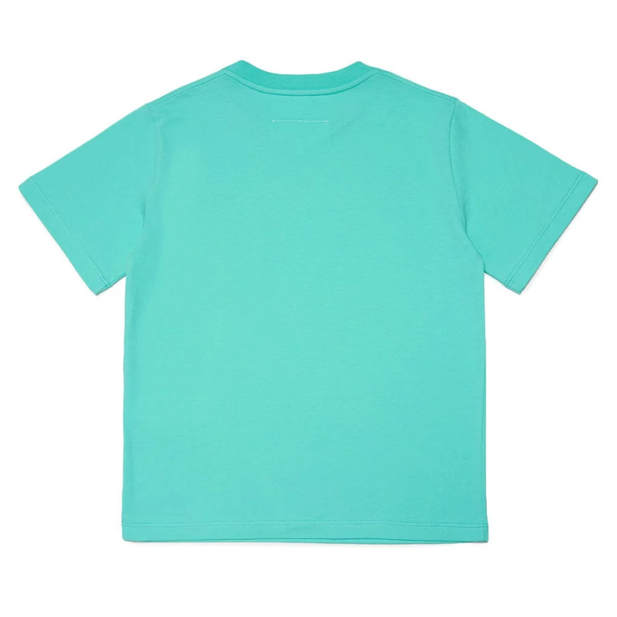 KIDS21 Green Logo Printed T-Shirt for Kids - Comfortable Cotton Tee with Brand Emblem