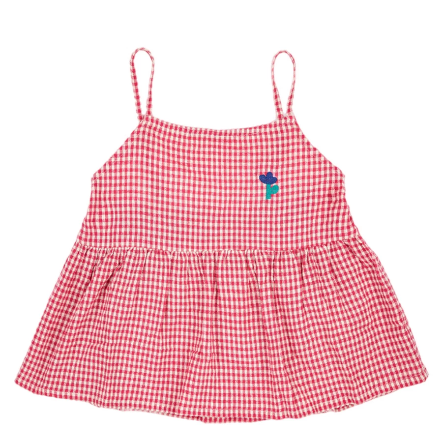 Red KIDS21 Woven Tank Top for Girls - Stylish Sleeveless Summer Blouse